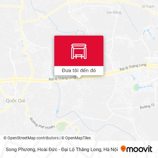 Bản đồ Song Phương, Hoài Đức - Đại Lộ Thăng Long