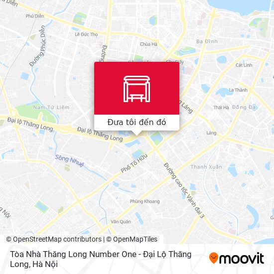Bản đồ Tòa Nhà Thăng Long Number One - Đại Lộ Thăng Long