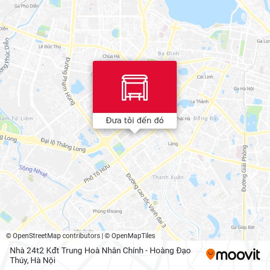 Bản đồ Nhà 24t2 Kđt Trung Hoà Nhân Chính - Hoàng Đạo Thúy