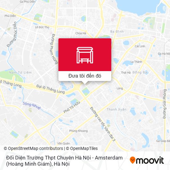 Bản đồ Đối Diện Trường Thpt Chuyên Hà Nội - Amsterdam (Hoàng Minh Giám)