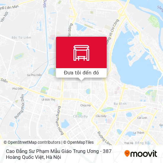 Bản đồ Cao Đẳng Sư Phạm Mẫu Giáo Trung Ương - 387 Hoàng Quốc Việt