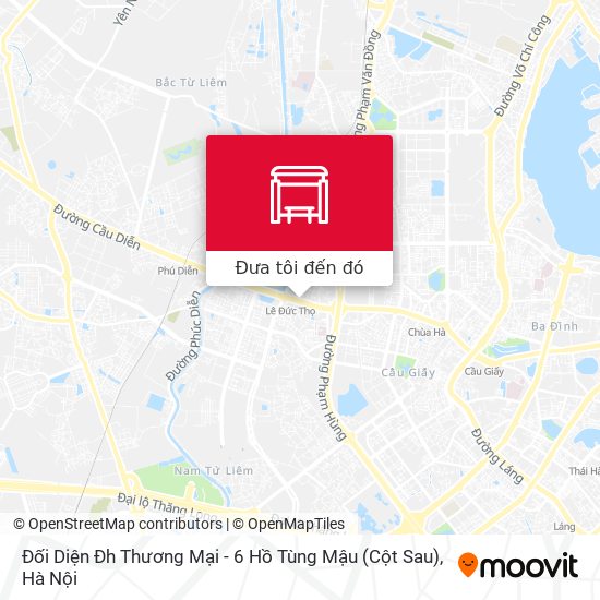 Bản đồ Đối Diện Đh Thương Mại - 6 Hồ Tùng Mậu (Cột Sau)