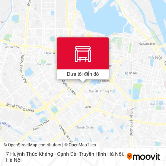 Bản đồ 7 Huỳnh Thúc Kháng - Cạnh Đài Truyền Hình Hà Nội