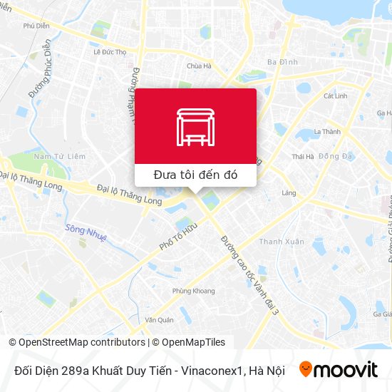 Bản đồ Đối Diện 289a Khuất Duy Tiến - Vinaconex1