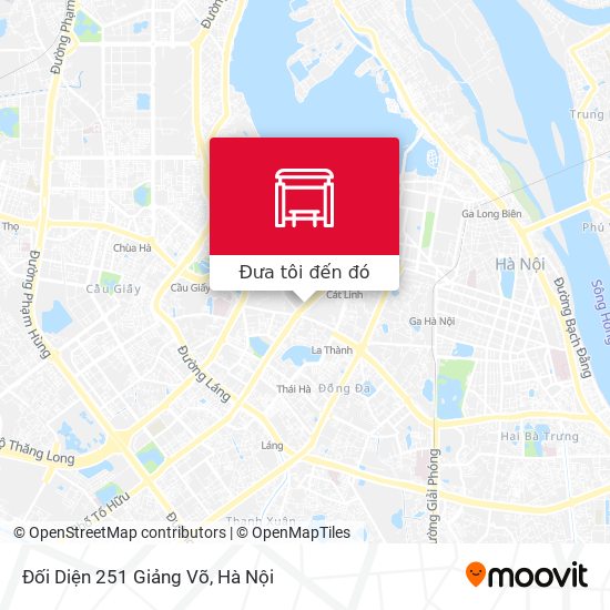 Bản đồ Đối Diện 251 Giảng Võ