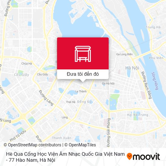 Bản đồ Hè Qua Cổng Học Viện Âm Nhạc Quốc Gia Việt Nam - 77 Hào Nam