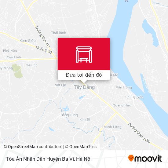 Bản đồ Tòa Án Nhân Dân Huyện Ba Vì