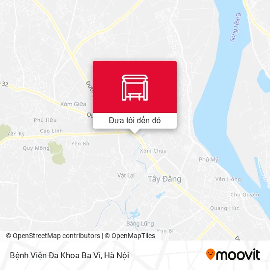 Bản đồ Bệnh Viện Đa Khoa Ba Vì