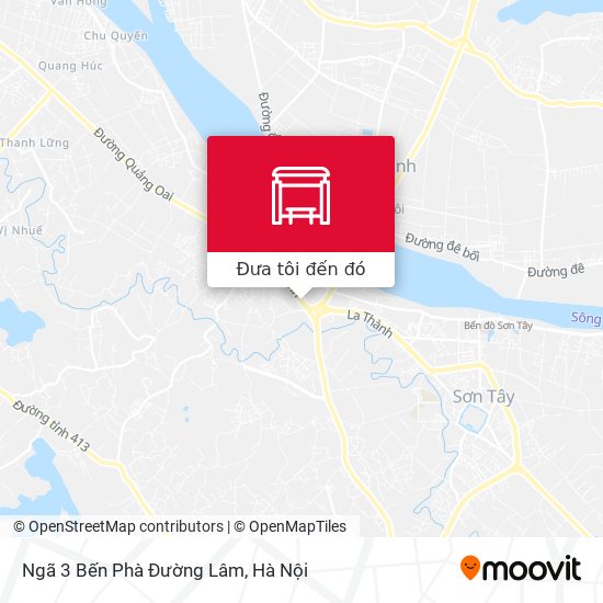 Bản đồ Ngã 3 Bến Phà Đường Lâm