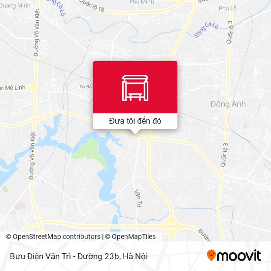 Bản đồ Bưu Điện Vân Trì - Đường 23b