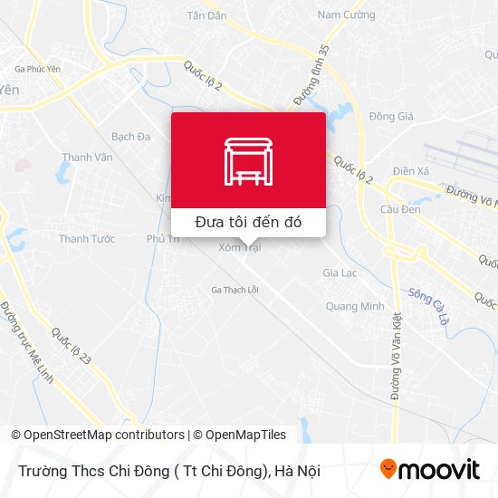 Bản đồ Trường Thcs Chi Đông ( Tt Chi Đông)
