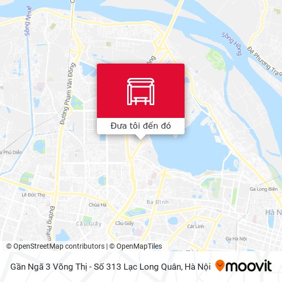 Bản đồ Gần Ngã 3 Võng Thị - Số 313 Lạc Long Quân