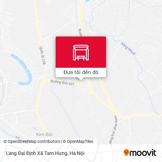 Bản đồ Làng Đại Định Xã Tam Hưng