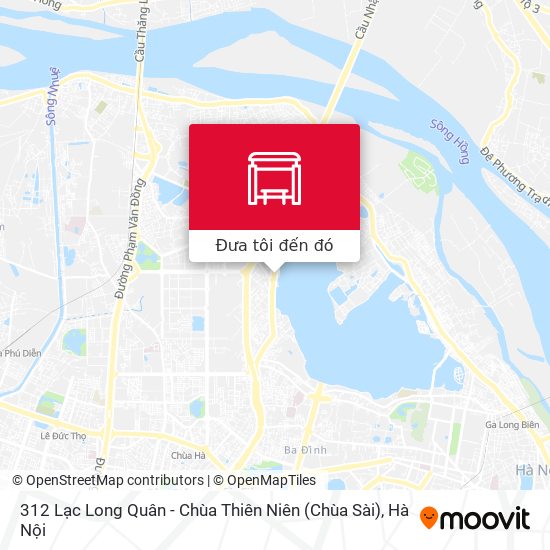 Bản đồ 312 Lạc Long Quân - Chùa Thiên Niên (Chùa Sài)