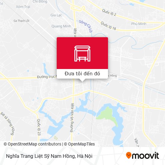 Bản đồ Nghĩa Trang Liệt Sỹ Nam Hồng