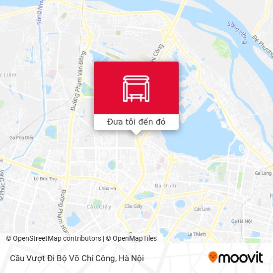 Bản đồ Cầu Vượt Đi Bộ  Võ Chí Công