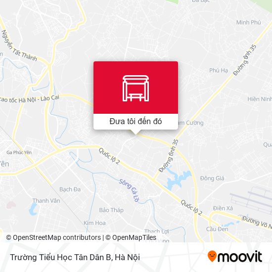 Bản đồ Trường Tiểu Học Tân Dân B