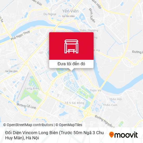 Bản đồ Đối Diện Vincom Long Biên (Trước 50m Ngã 3 Chu Huy Mân)