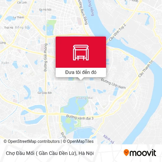 Bản đồ Chợ Đầu Mối ( Gần Cầu Đền Lừ)