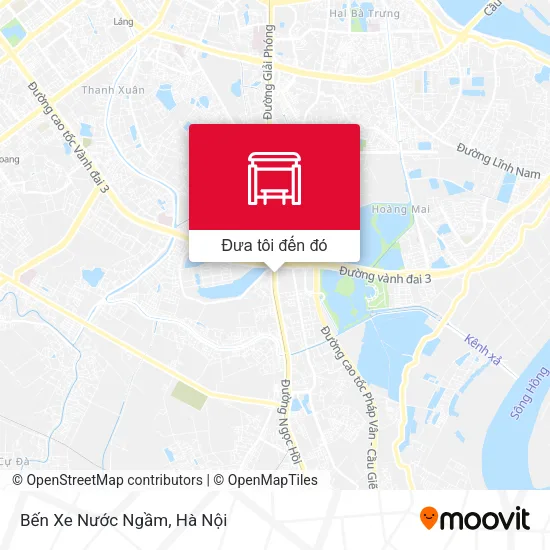 Bản đồ Bến Xe Nước Ngầm