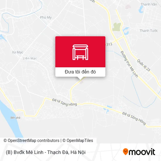 Bản đồ (B) Bvđk Mê Linh - Thạch Đà
