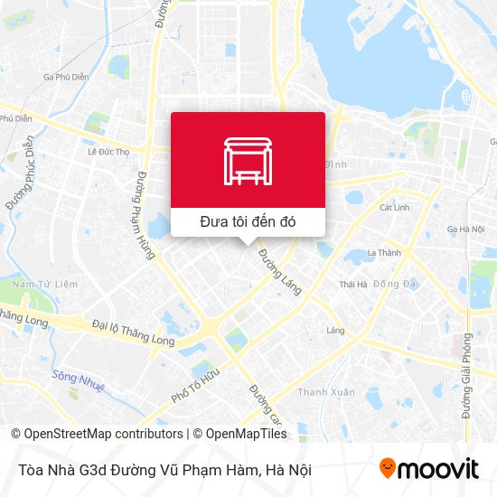 Bản đồ Tòa Nhà G3d Đường Vũ Phạm Hàm