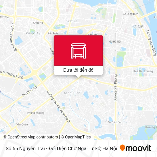Bản đồ Số 65 Nguyễn Trãi - Đối Diện Chợ Ngã Tư Sở