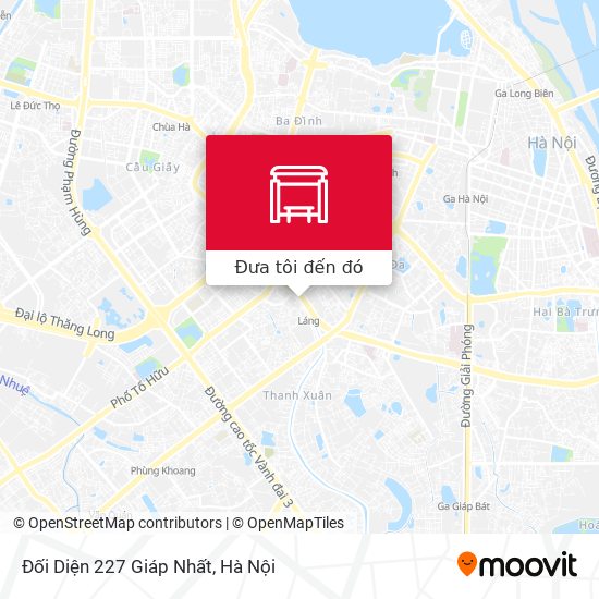 Bản đồ Đối Diện 227 Giáp Nhất