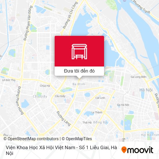 Bản đồ Viện Khoa Học Xã Hội Việt Nam - Số 1 Liễu Giai