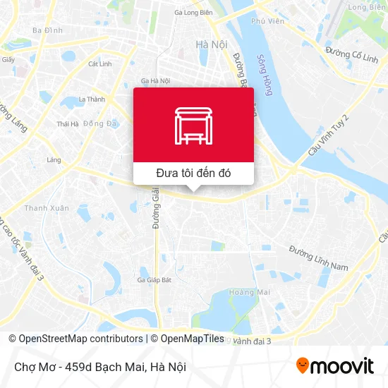 Bản đồ Chợ Mơ - 459d Bạch Mai