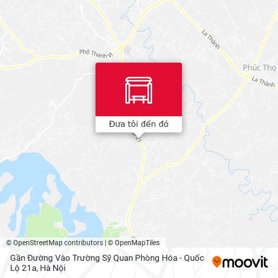 Bản đồ Gần Đường Vào Trường Sỹ Quan Phòng Hóa - Quốc Lộ 21a