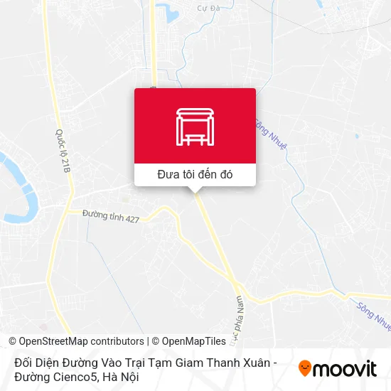 Bản đồ Đối Diện Đường Vào Trại Tạm Giam Thanh Xuân - Đường Cienco5