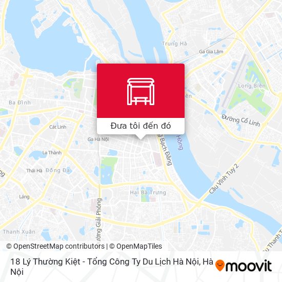 Bản đồ 18 Lý Thường Kiệt - Tổng Công Ty Du Lịch Hà Nội