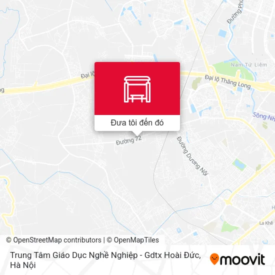 Bản đồ Trung Tâm Giáo Dục Nghề Nghiệp - Gdtx Hoài Đức