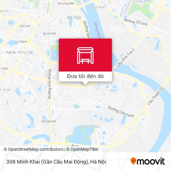 Bản đồ 308 Minh Khai (Gần Cầu Mai Động)