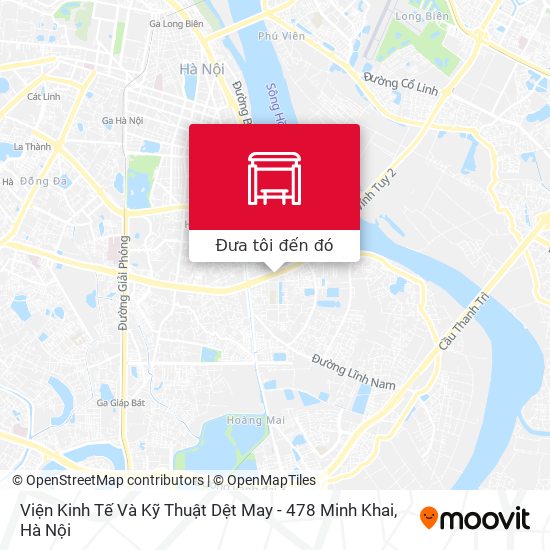 Bản đồ Viện Kinh Tế Và Kỹ Thuật Dệt May - 478 Minh Khai