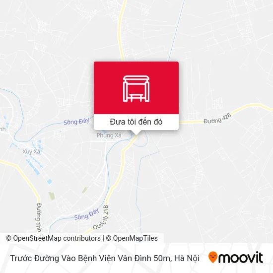 Bản đồ Trước Đường Vào Bệnh Viện Vân Đình 50m
