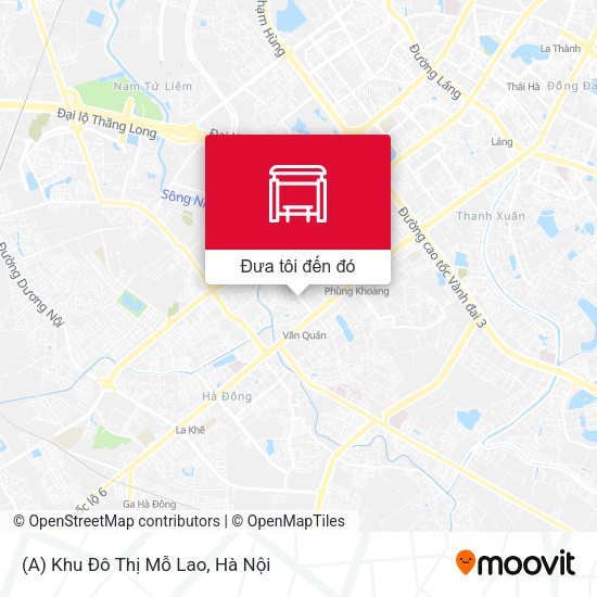Bản đồ (A) Khu Đô Thị Mỗ Lao