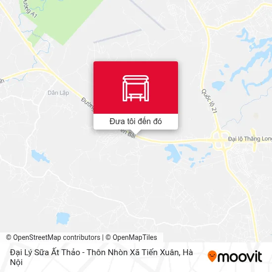 Bản đồ Đại Lý Sữa Ất Thảo - Thôn Nhòn Xã Tiến Xuân