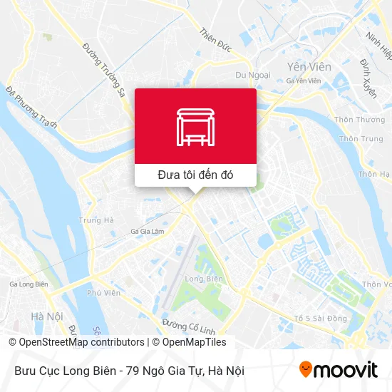 Bản đồ Bưu Cục Long Biên - 79 Ngô Gia Tự