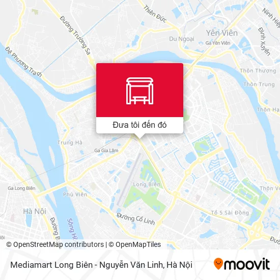Bản đồ Mediamart Long Biên - Nguyễn Văn Linh