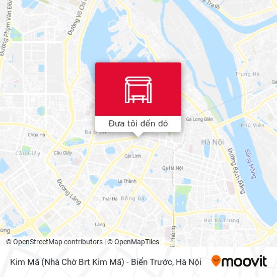 Bản đồ Kim Mã (Nhà Chờ Brt Kim Mã) - Biển Trước