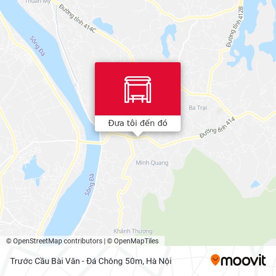 Bản đồ Trước Cầu Bài Văn - Đá Chông 50m