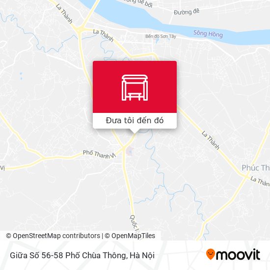 Bản đồ Giữa Số 56-58 Phố Chùa Thông