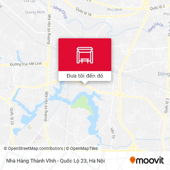 Bản đồ Nhà Hàng Thành Vĩnh - Quốc Lộ 23