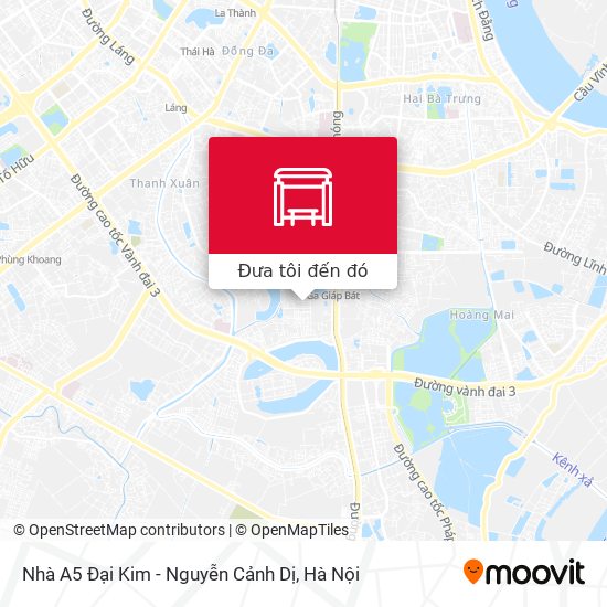 Bản đồ Nhà A5 Đại Kim - Nguyễn Cảnh Dị