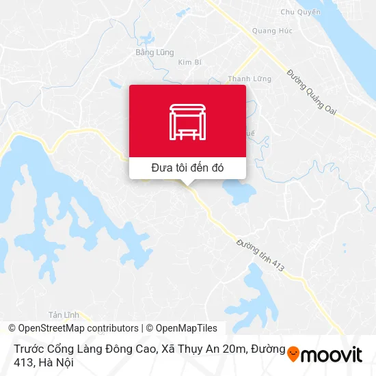 Bản đồ Trước Cổng Làng Đông Cao, Xã Thụy An 20m, Đường 413