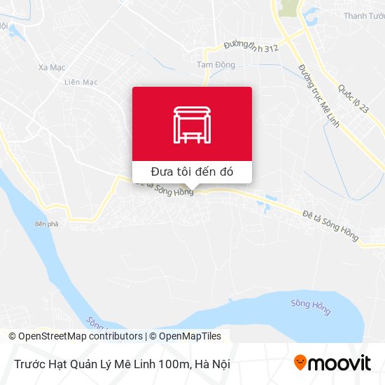 Bản đồ Trước Hạt Quản Lý Mê Linh 100m