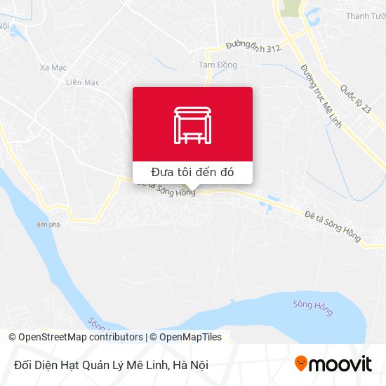 Bản đồ Đối Diện Hạt Quản Lý Mê Linh