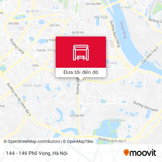 Bản đồ 144 - 146 Phố Vọng